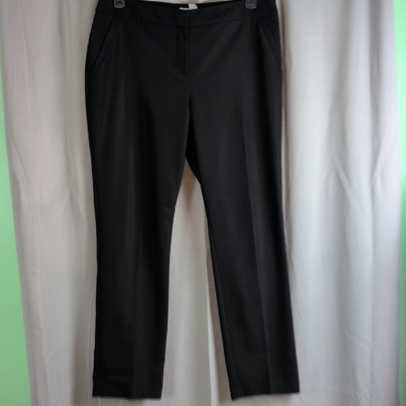 Chico's Black Straight Leg Pants Tailored Elegance - Picture 1 of 7